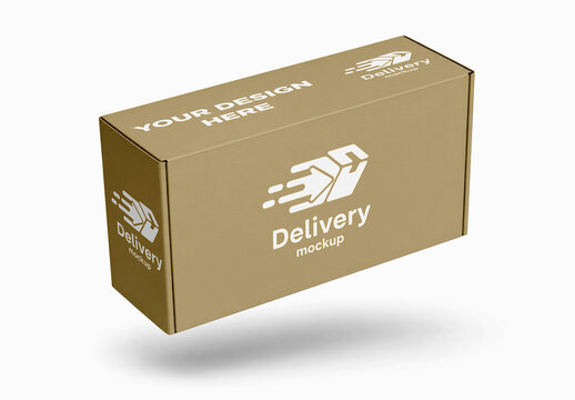 Floating Mailer Box Mockup