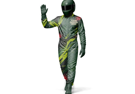Racing Suit Walking Mockup