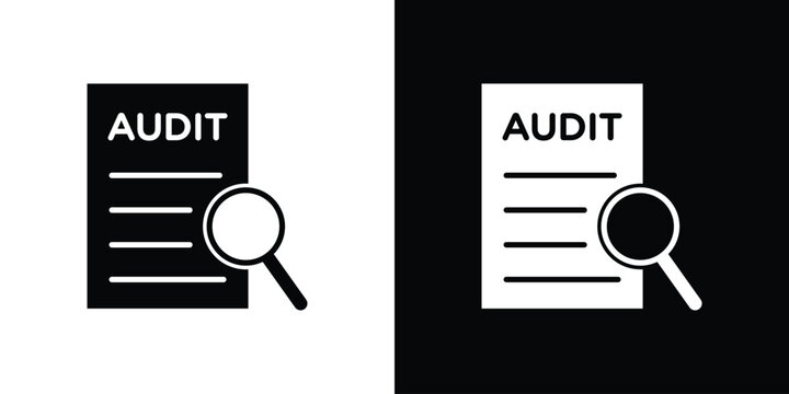 Audit icon editable design collection. EPS10