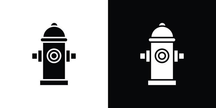 Fire hydrant icon editable design collection. EPS10