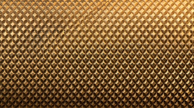 Gold diamond pattern background, textured abstract design and luxury element macro close-up, industrial concept, copy spacee