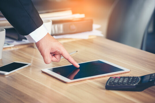 Audit Businesswoman at office desk. Close up businesswoman hands audit accountant using calculator, business graph chart working at home office. Woman Hands working home do accounting small
