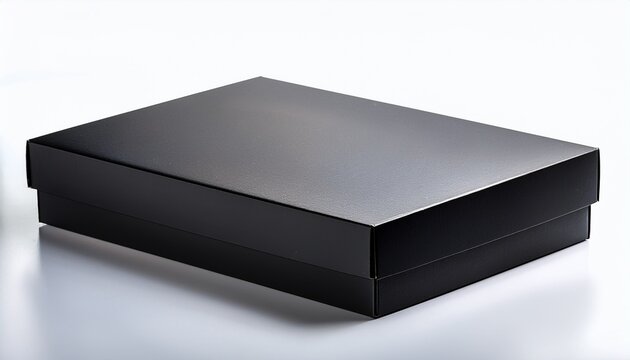Black Cardboard Box Mockup