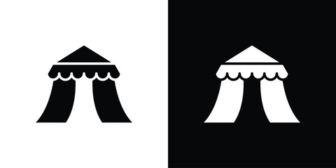 Circus tent icon lineart symbols pack. EPS10 © Fati