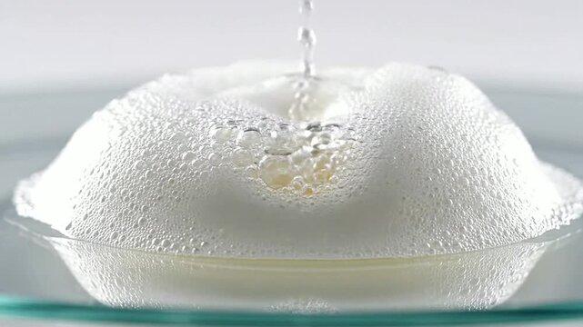 High-Definition Macro Shot Of Culinary Foam Bubbles, Perfect For Gastronomy And Fine Dining In Culinary Arts 4K