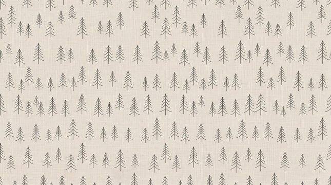 Norway pattern featuring minimalist abstract pine tree illustrations on textured background minimalist abstract textured