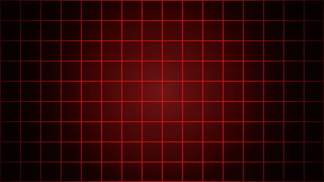 Dark red glowing grid background with digital futuristic synthwave style laser lines