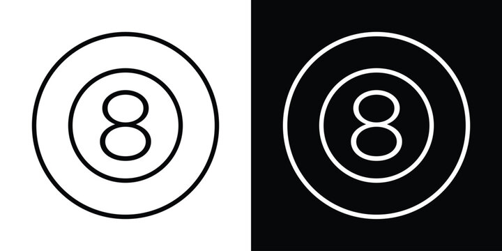 Pool 8 ball icon
