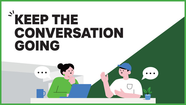 Keep the English Conversation Going Presentation Template