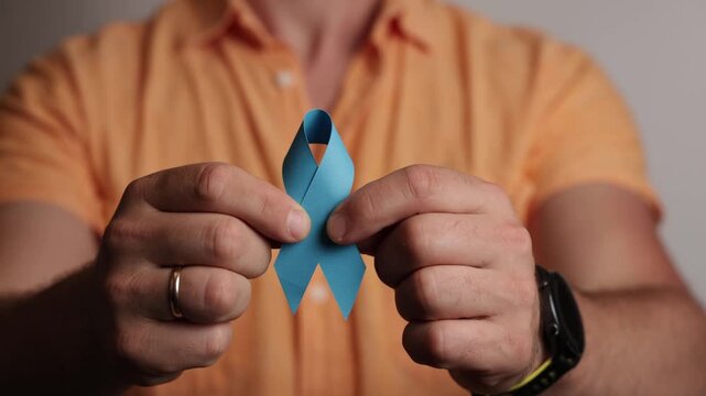 Support for cancer awareness through ribbon display and donation efforts in a healthcare setting