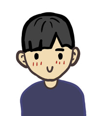 portrait of a boy with a smile