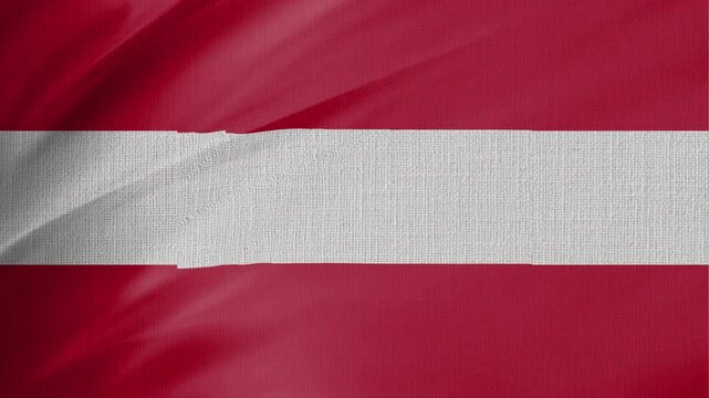 Austria Flag Animation With Fabric Texture