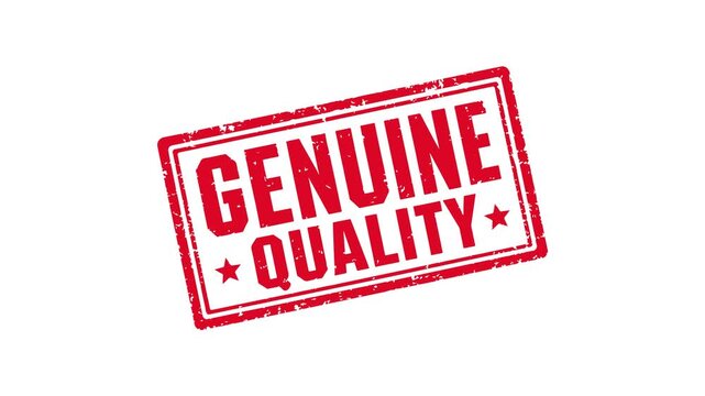Genuine quality red stamp animation video