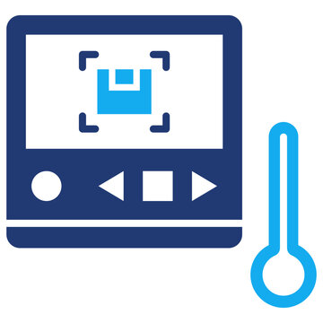 Cold Chain Monitoring Icon vector for design and presentation
