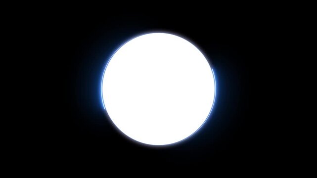 Abstract beautiful neon frame circle loading icon. Abstract neon light glowing circle frame background 4k animation.