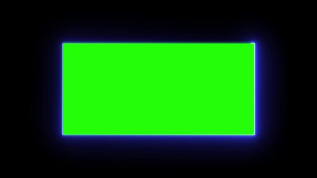 4k Abstract seamless looped background rectangular ultraviolet glowing neon text box, popular animation for logo or text design. abstract glowing neon rectangle frame animation background 4k