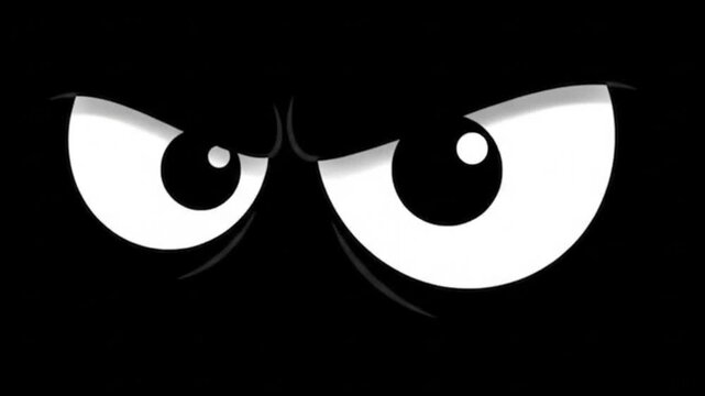 Dark Mysterious Eyes with Minimal Black Background