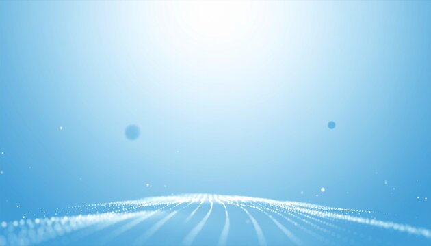 Digital Blue Background with Dots and Lights