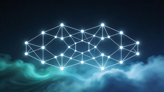 Abstract network structure over clouds