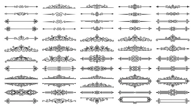 Elegant Decorative Ornaments and Borders Collection