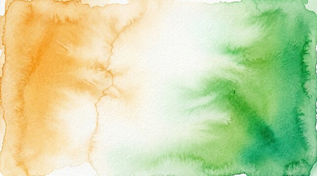 Independence day india watercolor background saffron white green celebration