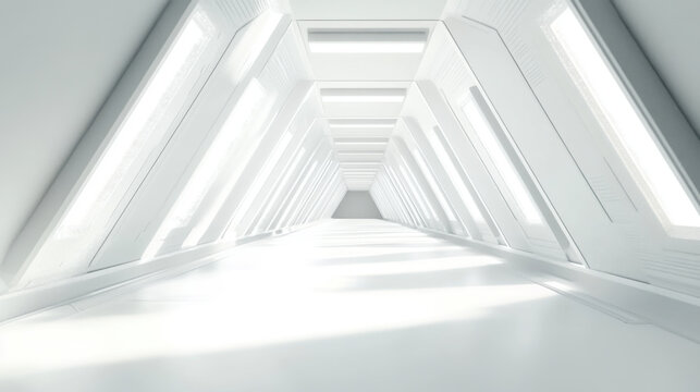 high technology modern space pathway. space shuttle pathway hallway