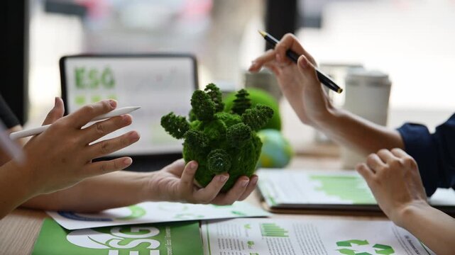 Green Model Represents Environmental Sustainability Initiative in Office