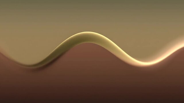 Metallic liquid gold wave on dark background.