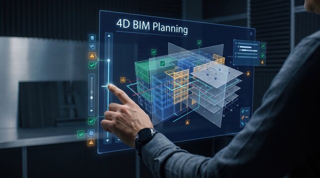 Building Information Modeling - 4D BIM Planning Virtual Interface