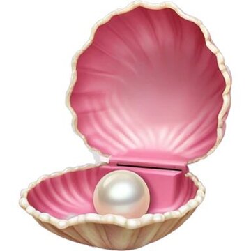 Open seashell  
Open seashell with lustrous pearl and pink interior vector design with pearl and pink interior vector design