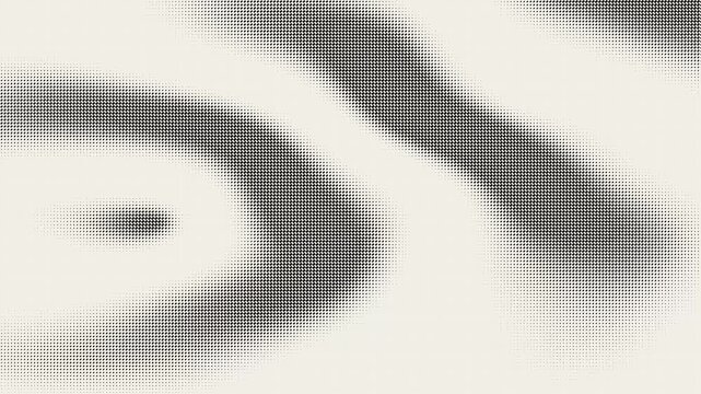 Abstract minimal ink radial halftone gradient field looping motion bac
