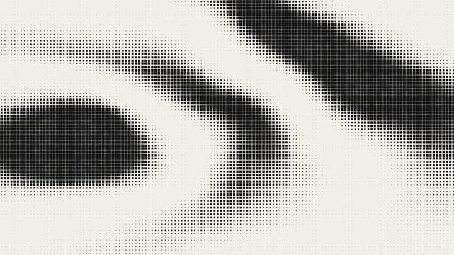 Abstract minimal ink radial halftone gradient field looping motion bac