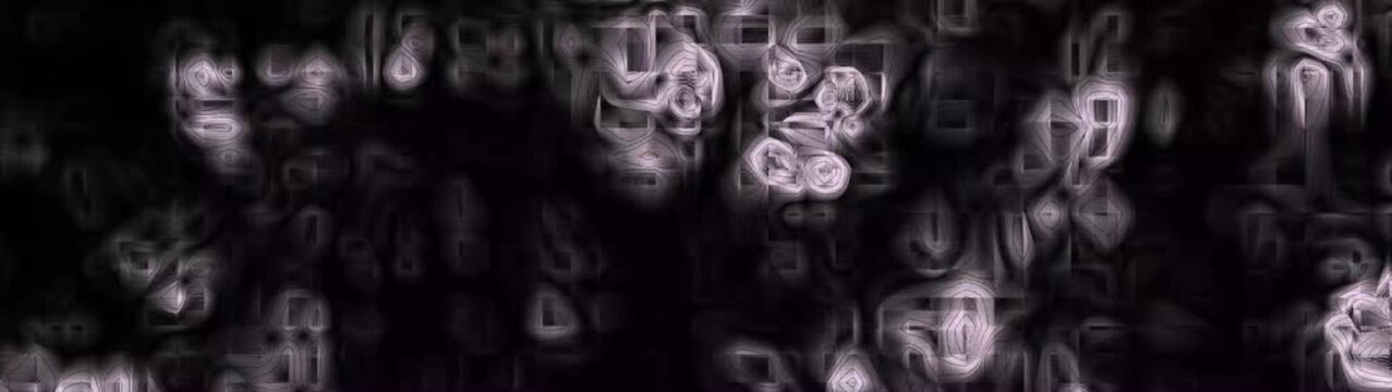 Abstract swirling patterns morphing and evolving in dark ethereal dreamscape motion footage.