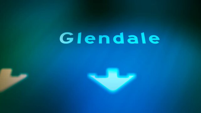 Crime Filler Shot - Cinematic Arizona Highway Sign - Glendale