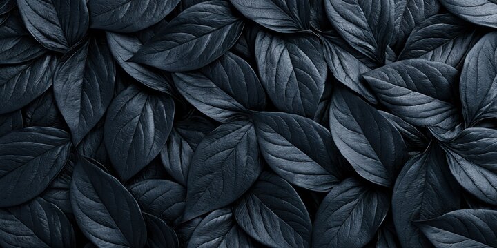 Leaf and dark foliage pattern with moody botanical leaves creating organic texture