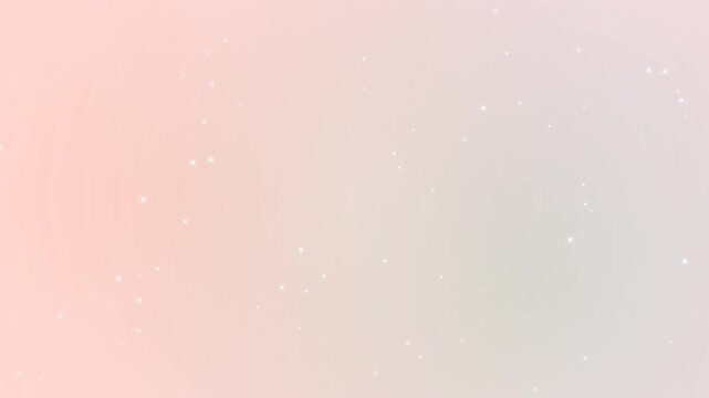 Pastel Stardust Motion Background. Soft glowing gradient with twinkling stars and shooting meteors. Dreamy aesthetic abstract loop for creative video projects and presentations