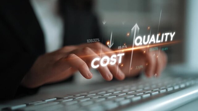 Increase quality and reduce cost represent quality, cost, and performance optimization for business strategy and resource efficiency Marrow