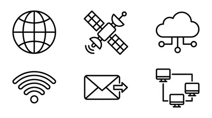 Global network connectivity and cloud technology icons © ULFAITA