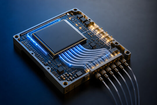 Photonic Computing Module with Optical Interconnects