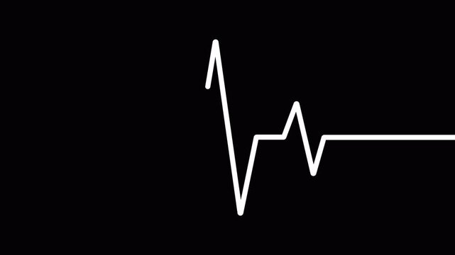  ECG heartbeat pulse line animation ,heartbeat ekg monitor line animation medical pulse rhythm loop 