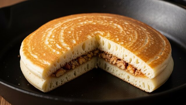 Fluffy Peanut Butter Filled Apam Balik Dessert