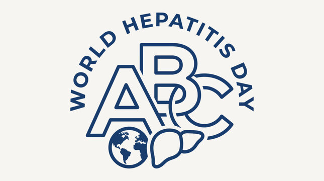 World Hepatitis Day Hepatitis Letters A B C Line Art Icon