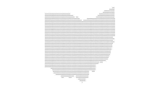 Ohio Dotted Map Vector with Halftone Dot Pattern, State Outline, Geographic Border, USA State Territory Shape, United States Cartography Illustration for Travel, Atlas and Infographic Design