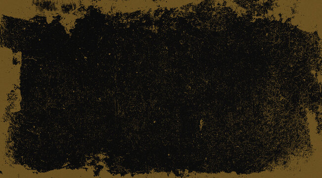 dark, textured background framed by a rough, distressed brown grunge border.