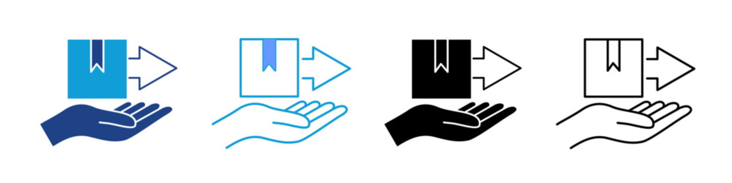 Delivery Icon Set Multiple Style