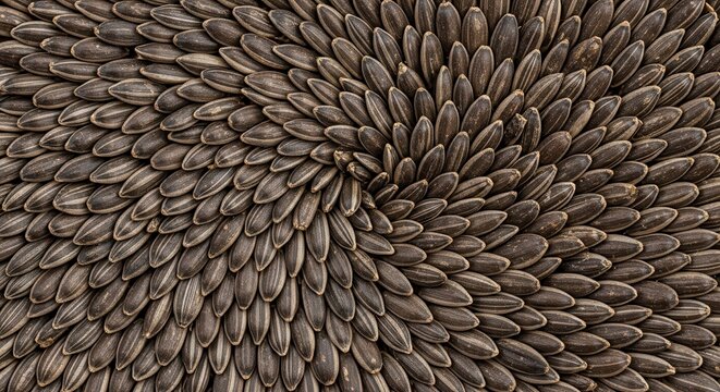 Close-up of a textured spiral pattern with natural earthy tones. Abstract organic design for background or decor use.