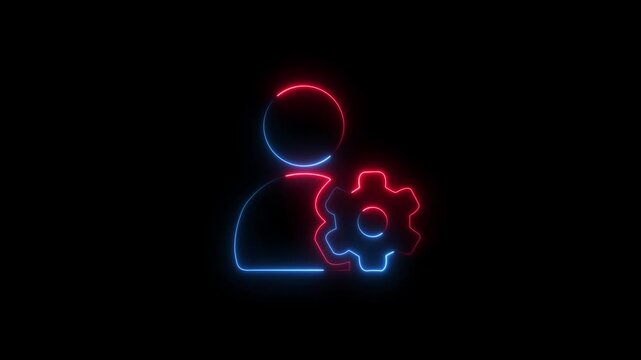 User Settings Icon Animation with Alpha Channel