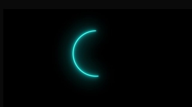 Neon circle round animated marker hand drawn highlighter elements. Hand-drawn ovals animation, Motion Graphic Animation.