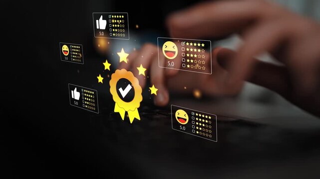 Concept of Online Reviews and Ratings with Stars and Badges, Digital Feedback, and Customer Engagement in a Modern Business Setting. Entropy.