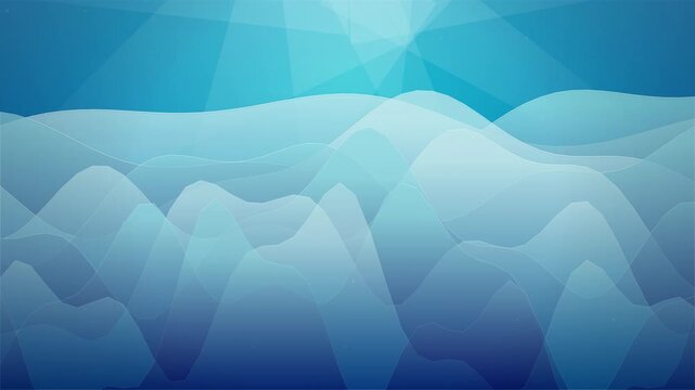 Abstract Blue Wave Motion Background Loop